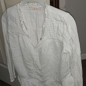 Xirena White Long Sleeve Top